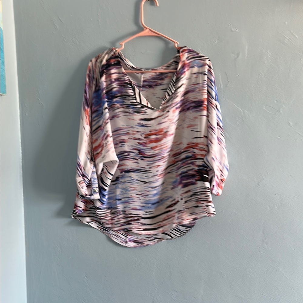 Multicolor Abstract Blouse